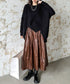 Crinkle Gloss Maxi Skirt